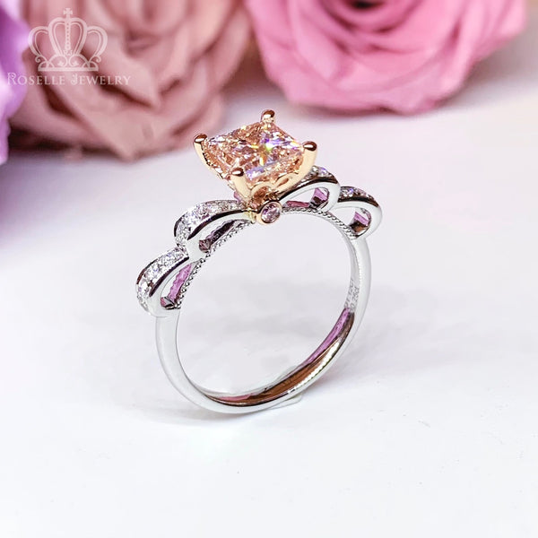 Side Stone Diamond Bow Engagement Ring  [Setting Only] - KTB6