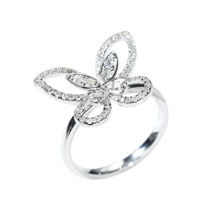 Cutout Butterfly Mini Diamond Ring [pre order] - SR001 - Roselle Jewelry