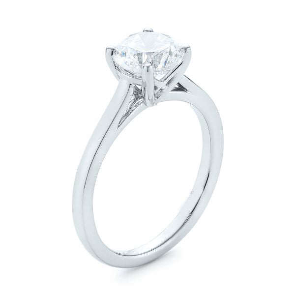 Solitaire Diamond Engagement Ring [Setting Only] - EC061 - Roselle Jewelry