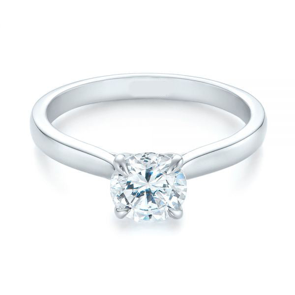 Four Prong Solitaire Diamond Engagement Ring [Setting Only] - EC047 - Roselle Jewelry