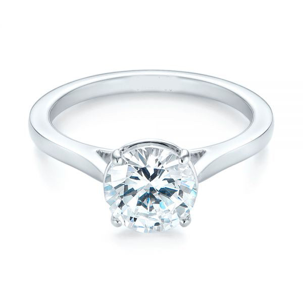 Solitaire Diamond Engagement Ring [Setting Only] - EC035 - Roselle Jewelry