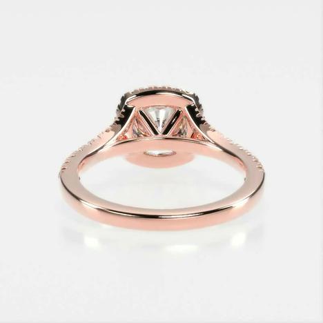 Joy Halo Diamond Engagement Ring [Setting Only] - EC101 - Roselle Jewelry